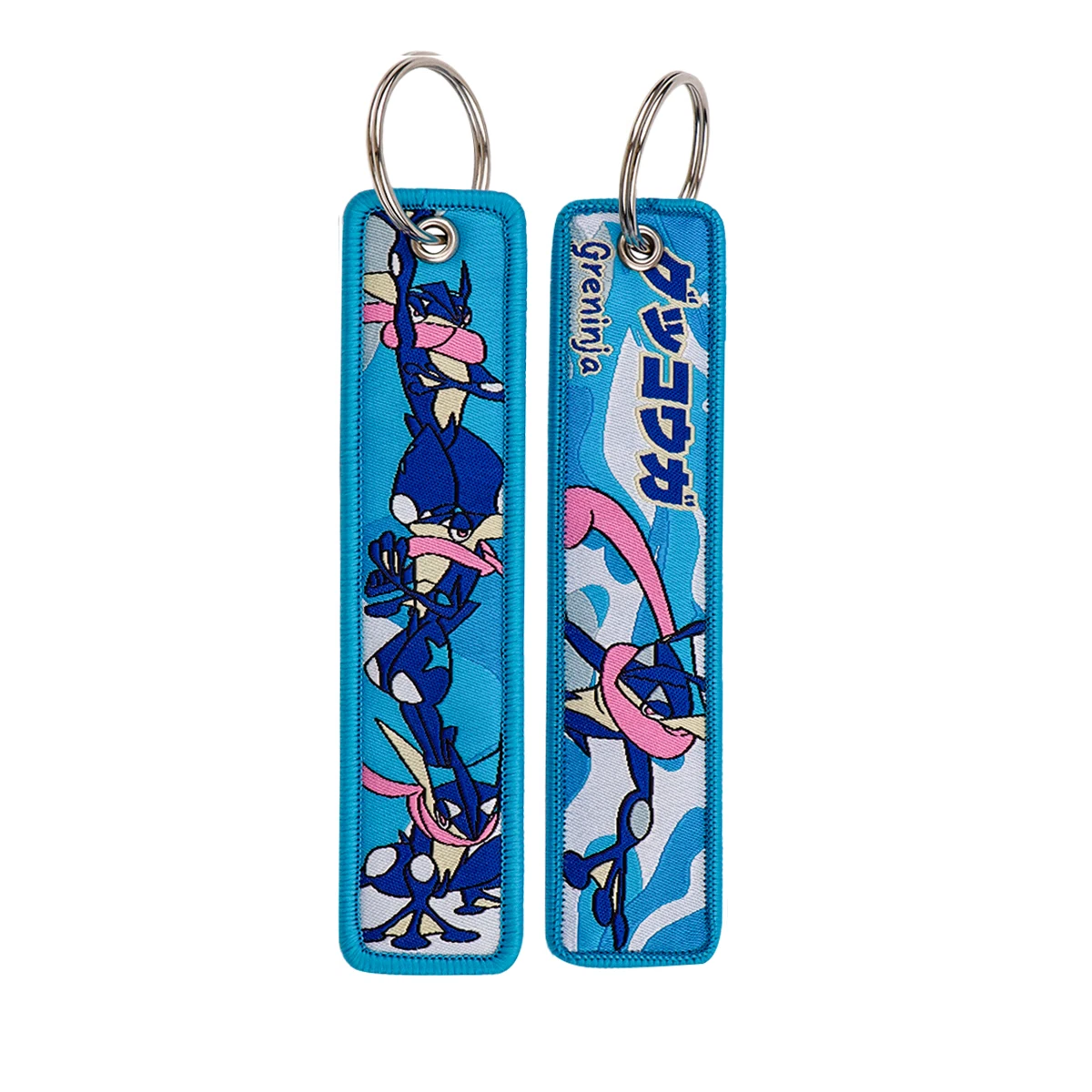 Pokemon 'Greninja' Embroidered Keyring Keychain