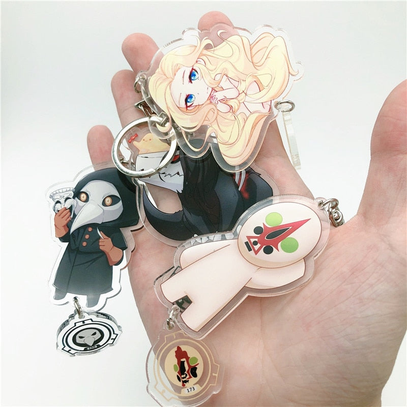 SCP '049' Keyring Plastic Keychain