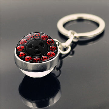 Sharingan Eye 'Naruto Sharingan Circle' Keyring Metal Keychain