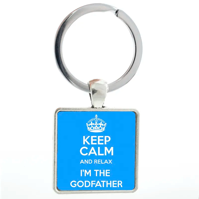 The Godfather 'KEEP CALM AND RELAX I'M THE GODFATHER' Keyring Metal Keychain