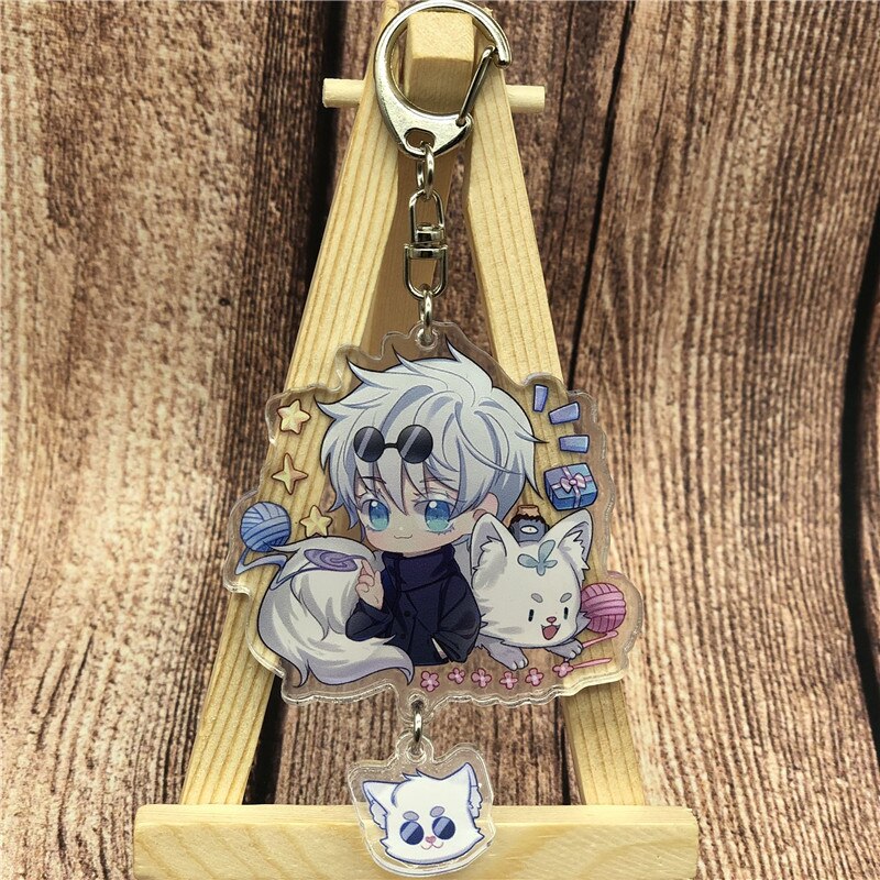 Jujutsu Kaisen 'Gojo | Wolf' Keyring Plastic Keychain