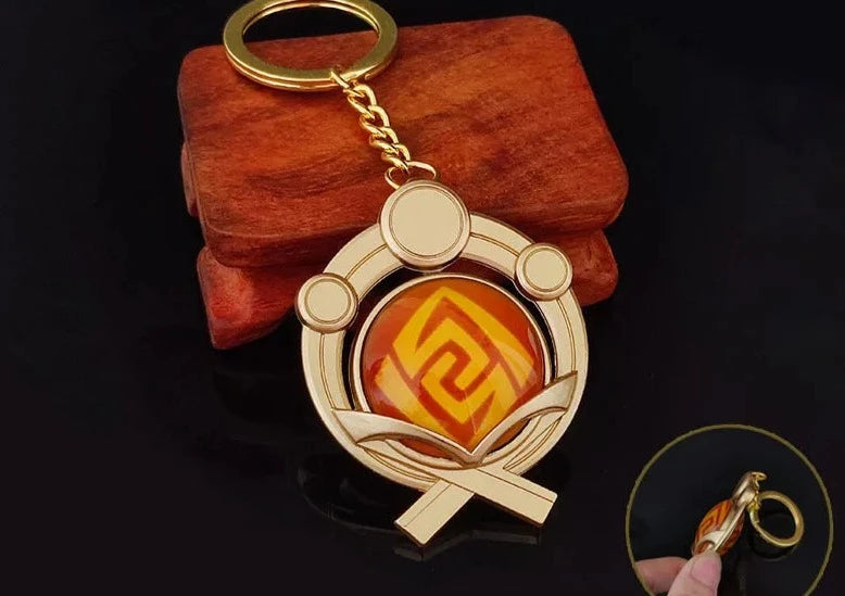 Genshin Impact Vision 'Inazuma Geo' mKeyring Metal Keychain