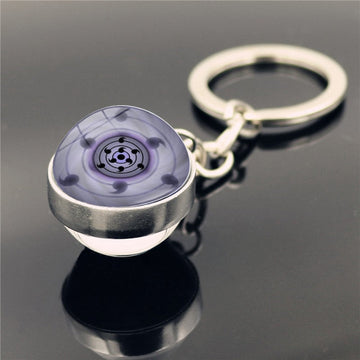 Sharingan Eye 'Sasuke Rinnegan' Keyring Metal Keychain