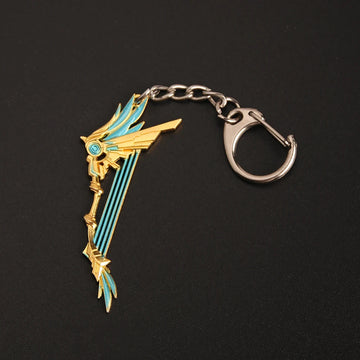 Genshin Impact Weapon 'Skyward Harp' Keyring Metal Keychain