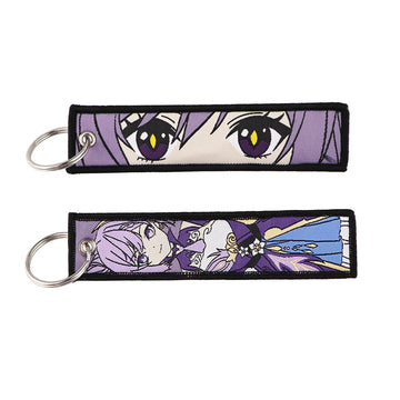 Genshin Impact 'Keqing' Embroidered Keychain