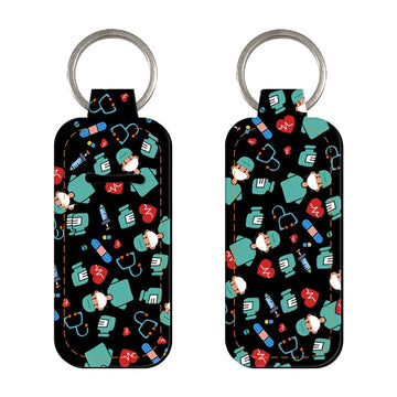 Medical Heroes Lipstick Holder Keychain