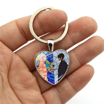 Addams Family 'Enid x Wednesday IV' Keyring Metal Keychain