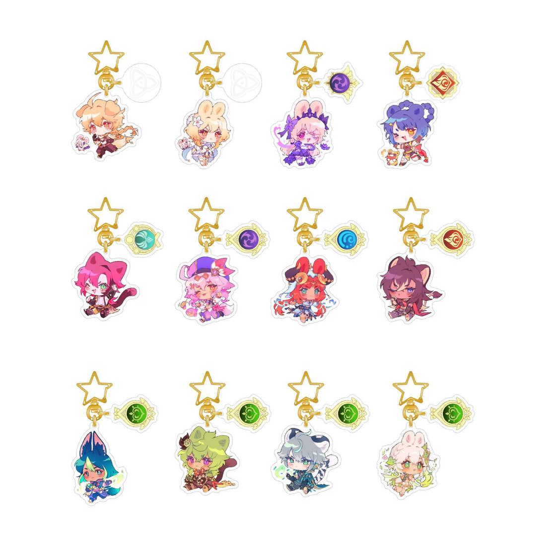 Genshin Impact 'Dori' Keyring Plastic Keychain