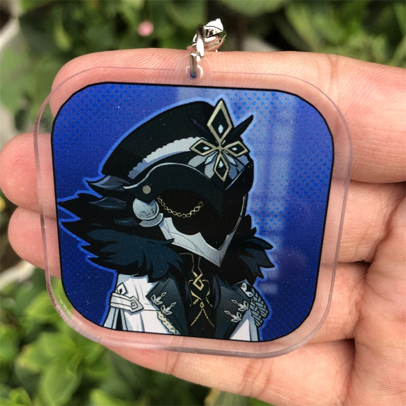 Genshin Impact 'Capitano' Keyring Plastic Keychain