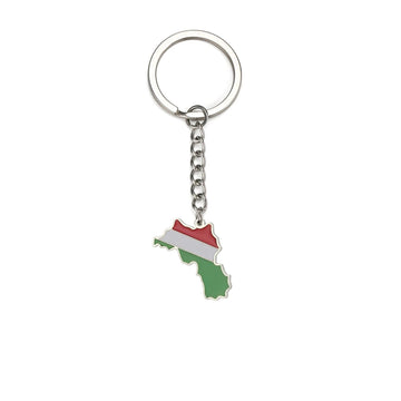 Flag Map 'Kurdistan' Keyring Metal Keychain