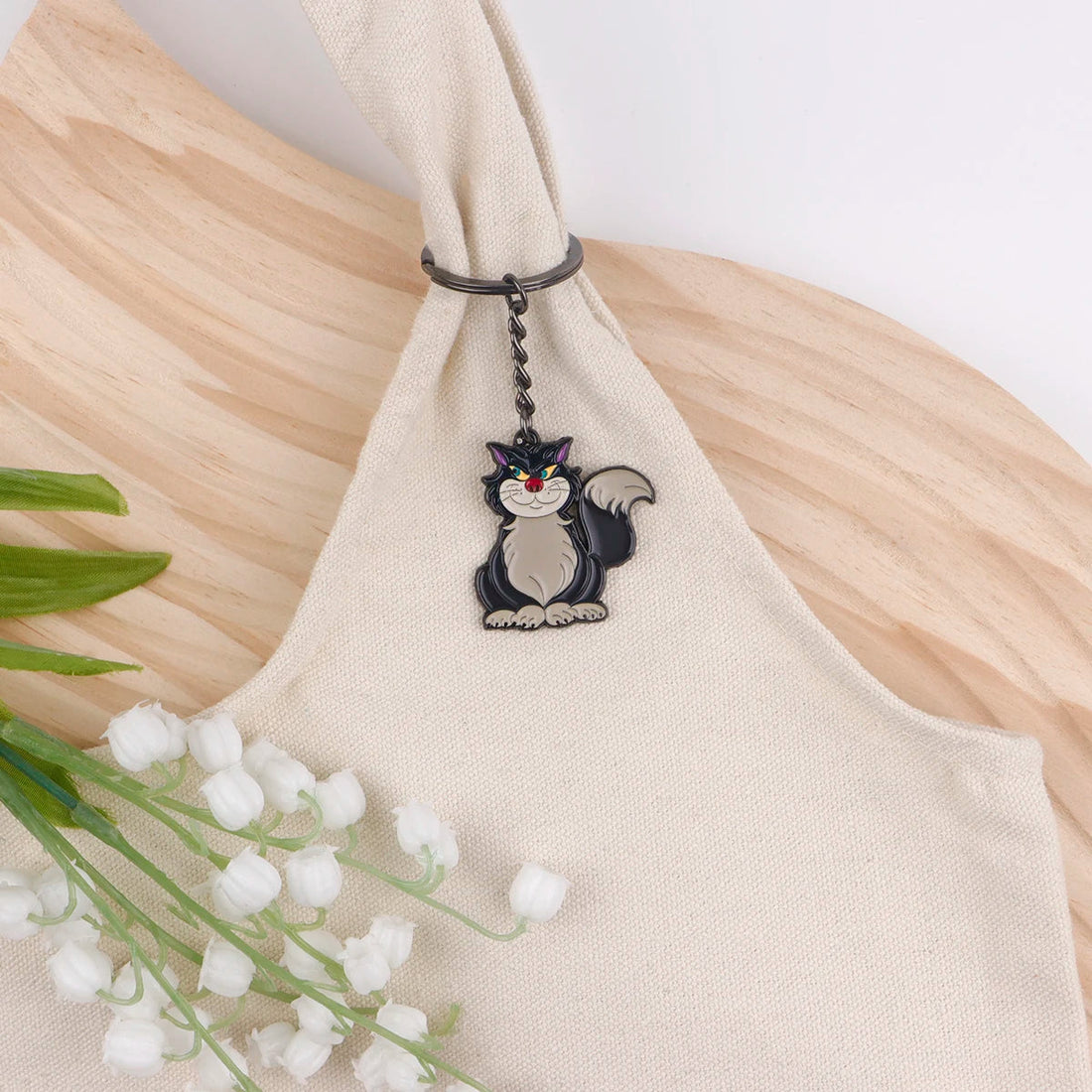 Cinderella Lucifer Enamel Keyring Keychain