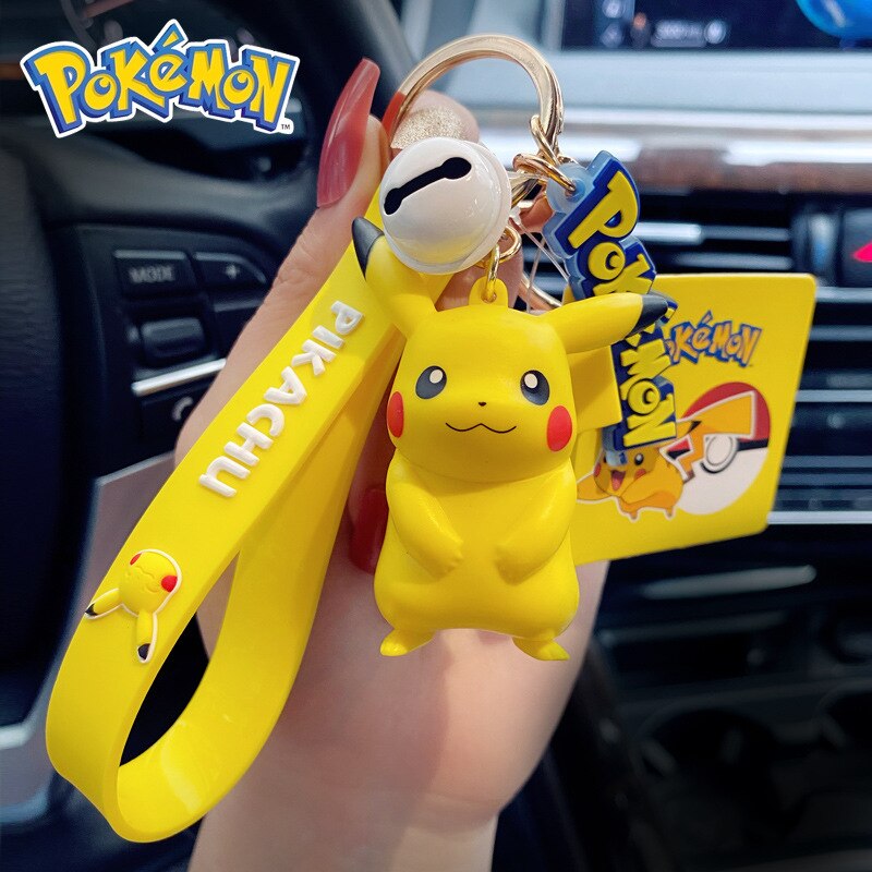 Pokemon 'Original Pikachu Action Figures' Keyring PVC Keychain