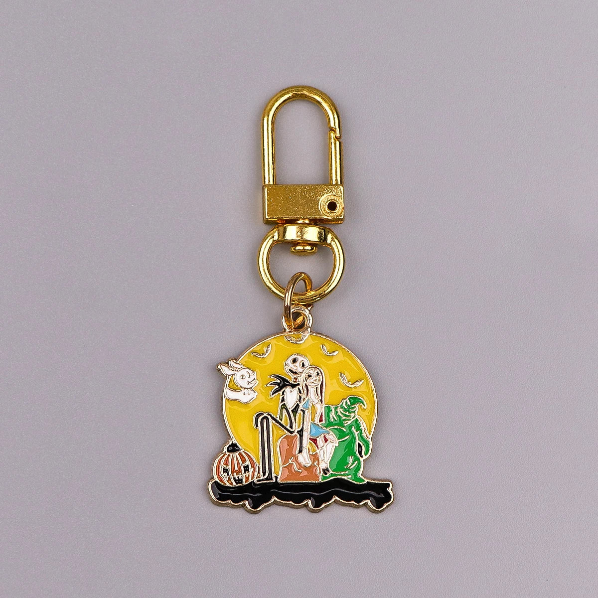 The Nightmare Before Christmas Set of 3 Jack and Sally Enamel Keychain