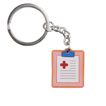 'Medical Record' Keyring Metal Keychain