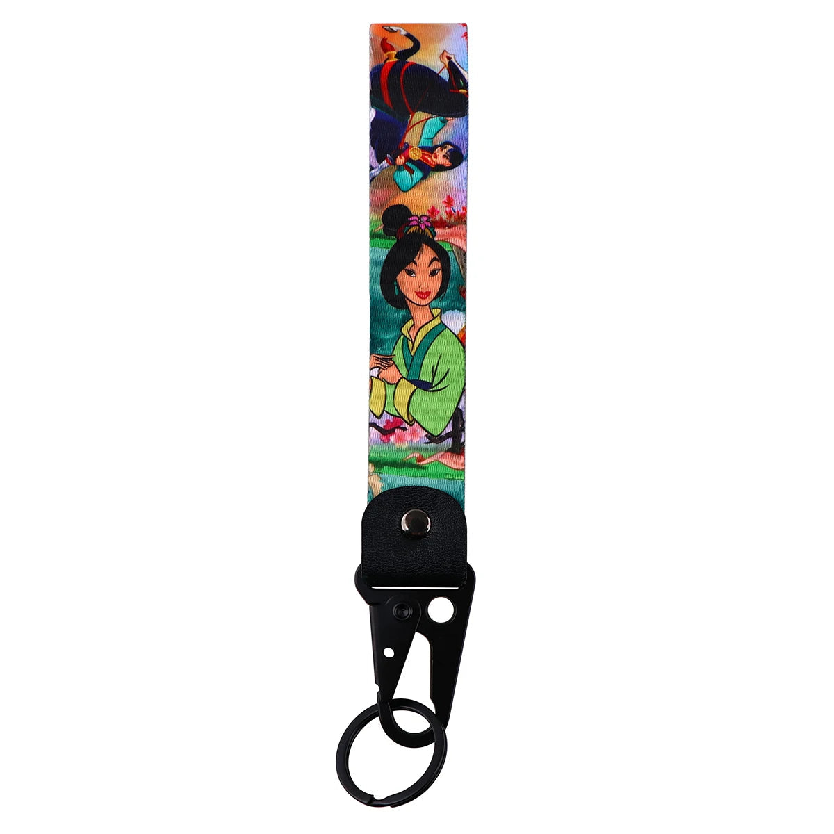 'Mulan' Wrist Lanyard Keychain with Keyring Clip