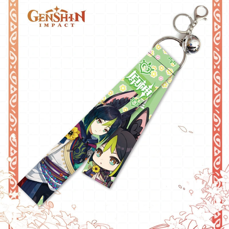 Genshin Impact 'Gorou' Streamer Clip Keychain