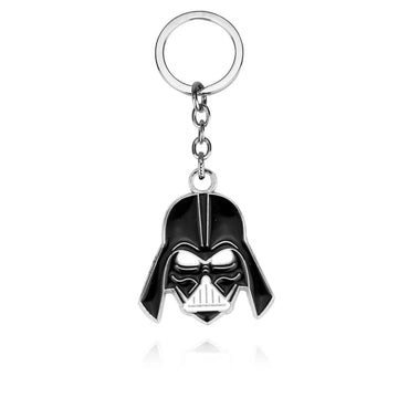 Star Wars 'Darth Vader Helmet | Black & White' Keyring Metal Keychain