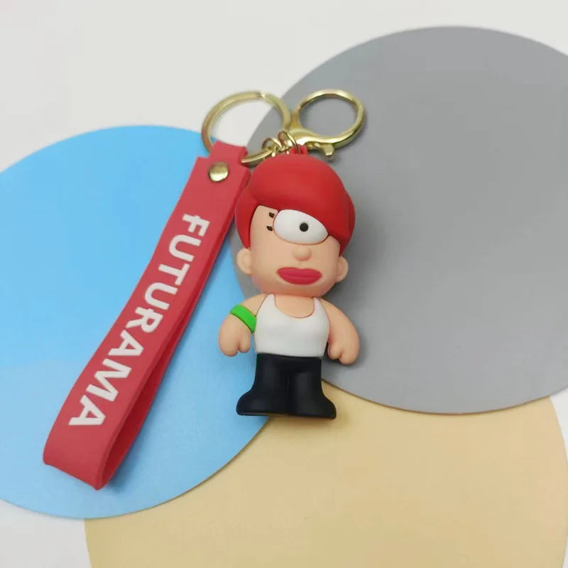 Futurama 'Leela' Keyring Silicone Keychain