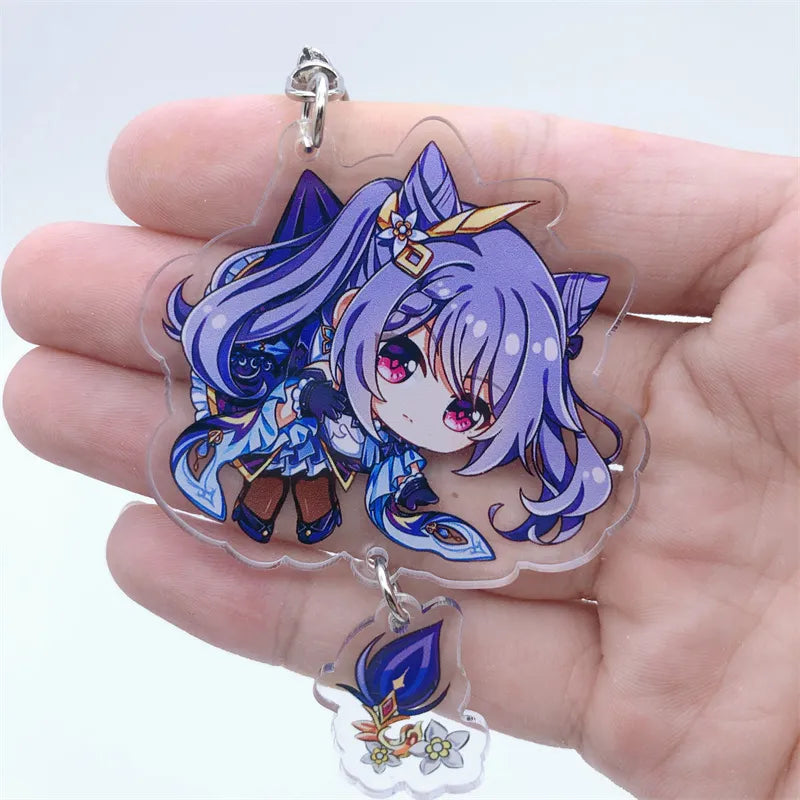 Genshin Impact 'Keqing' Keyring Acrylic Keychain