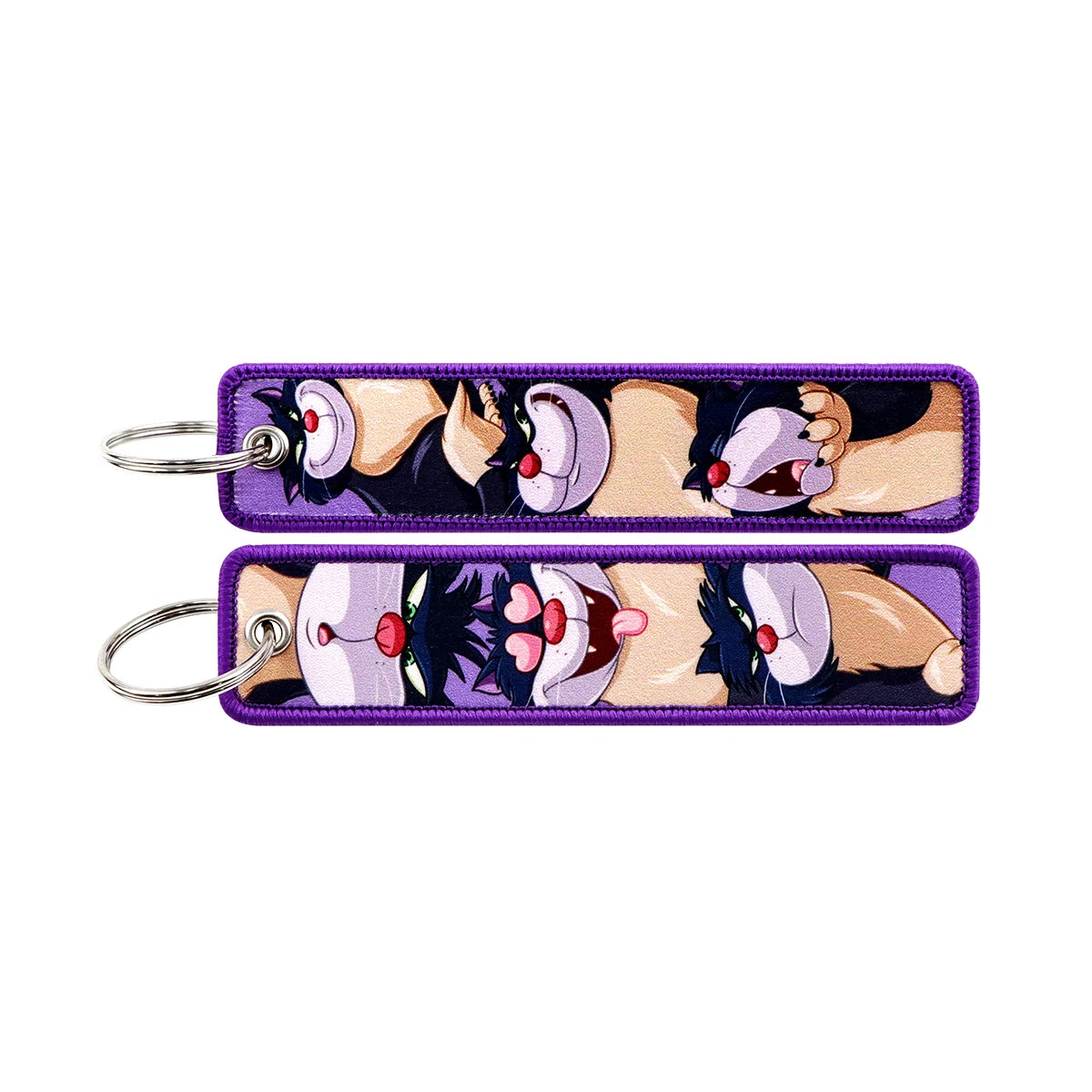 Cinderella ‘Naughty Lucifer' Embroidered Keyring Keychain