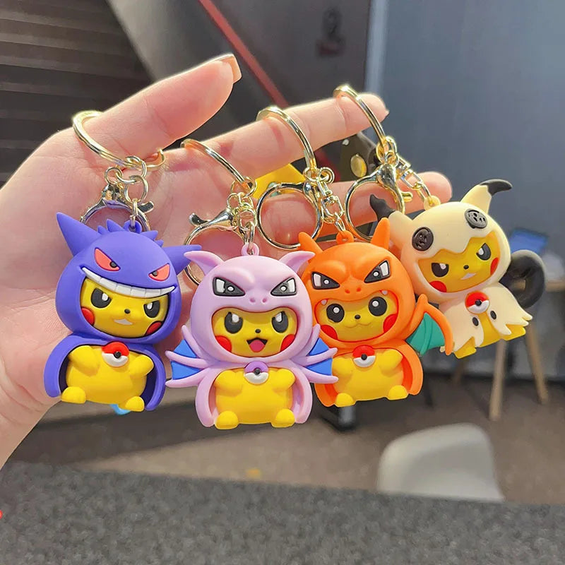 Pokemon 'Pikachu x Charizard Cape' PVC Keyring Keychain