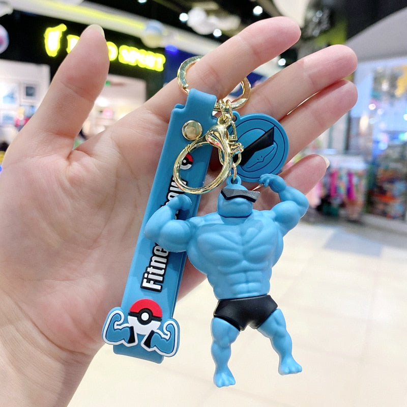Pokemon 'Muscular | Machamp'  Keyring PVC Keychain
