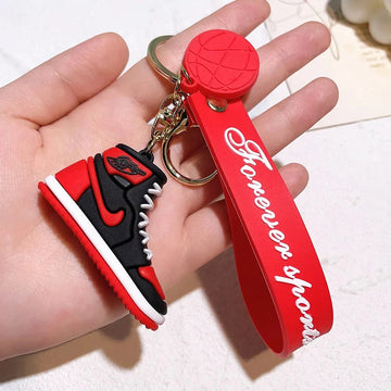 'Black & Red | Shoes' Keyring PVC Keychain