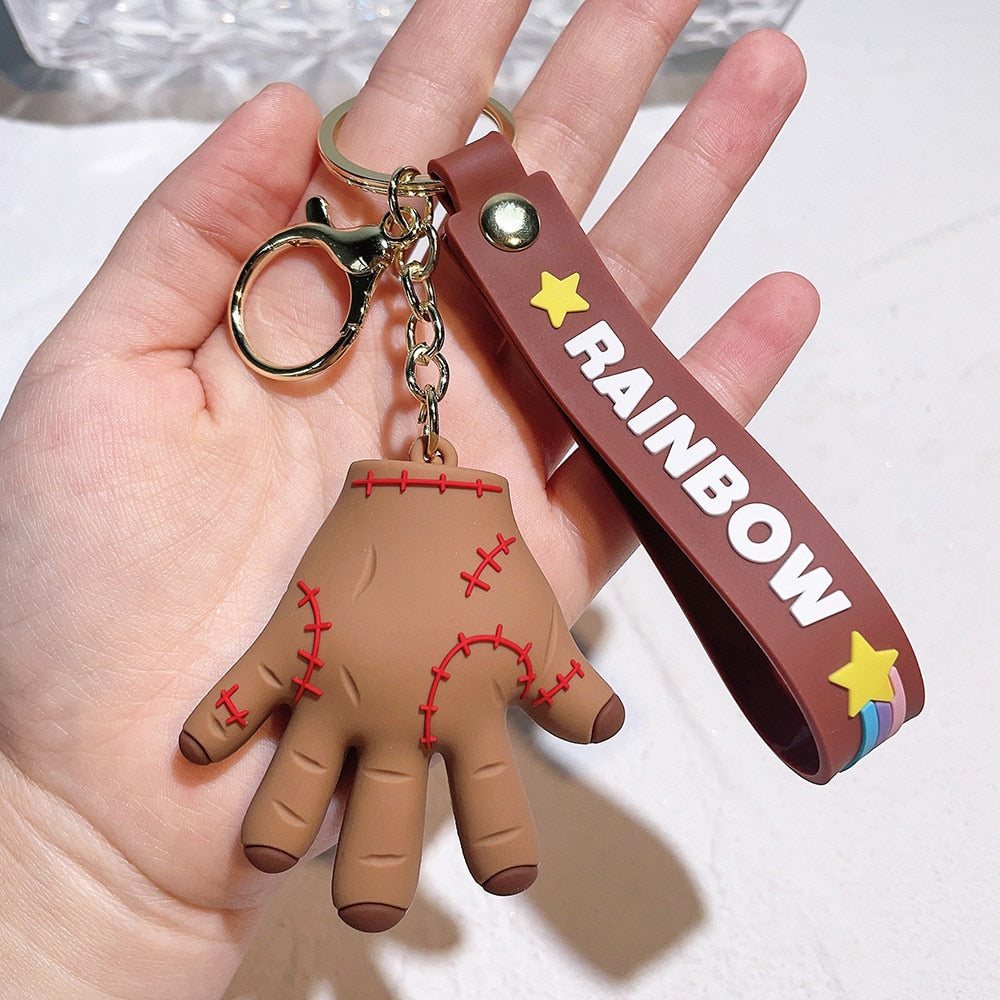 Addams Family 'Thing | Cute Chidi' Keyring Silicone Keychain