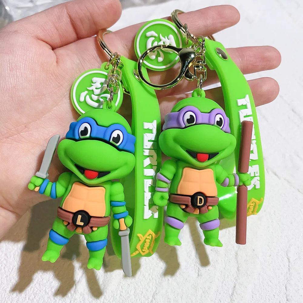 Ninja Turtle 'Leonardo' Keyring PVC Keychain