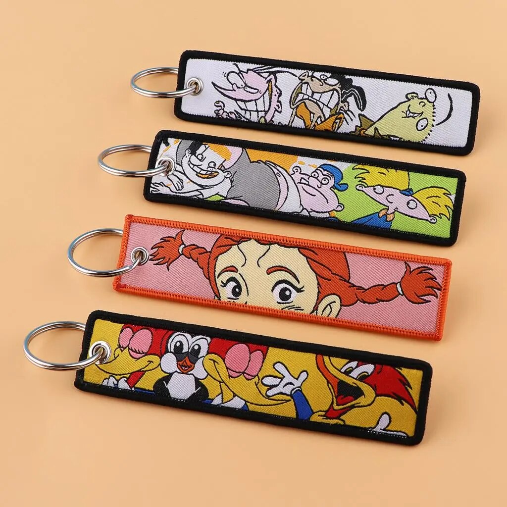 Ed, Edd n Eddy Embroidered Keychain