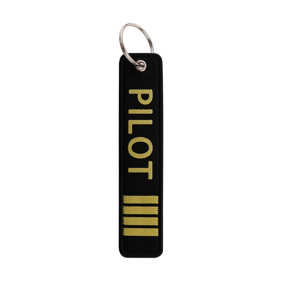 Aviation 'Pilot' Embroidered Keyring Keychain