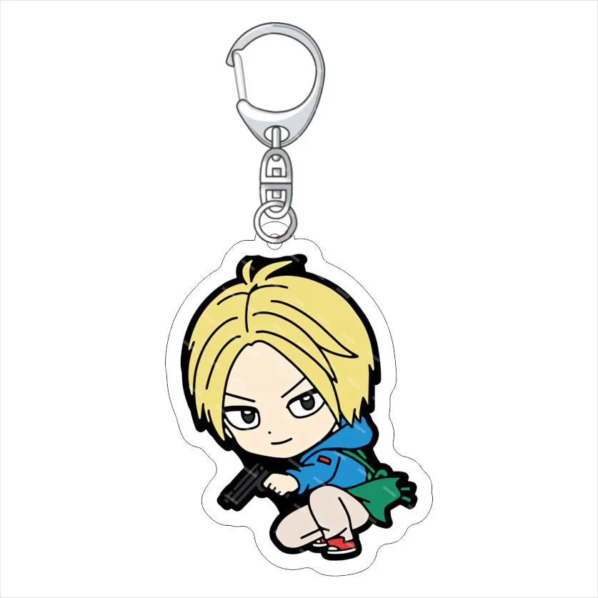 Sakamoto Days 'Shin Asakura | Chibi' Keyring Plastic Keychain