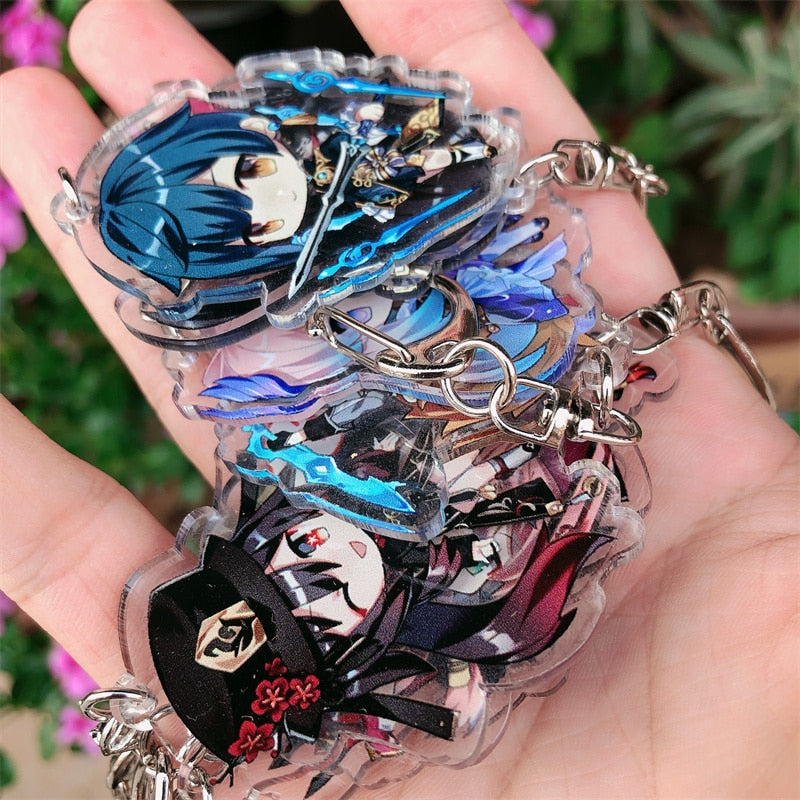 Genshin Impact 'Hu Tao' Keyring Acrylic Keychain