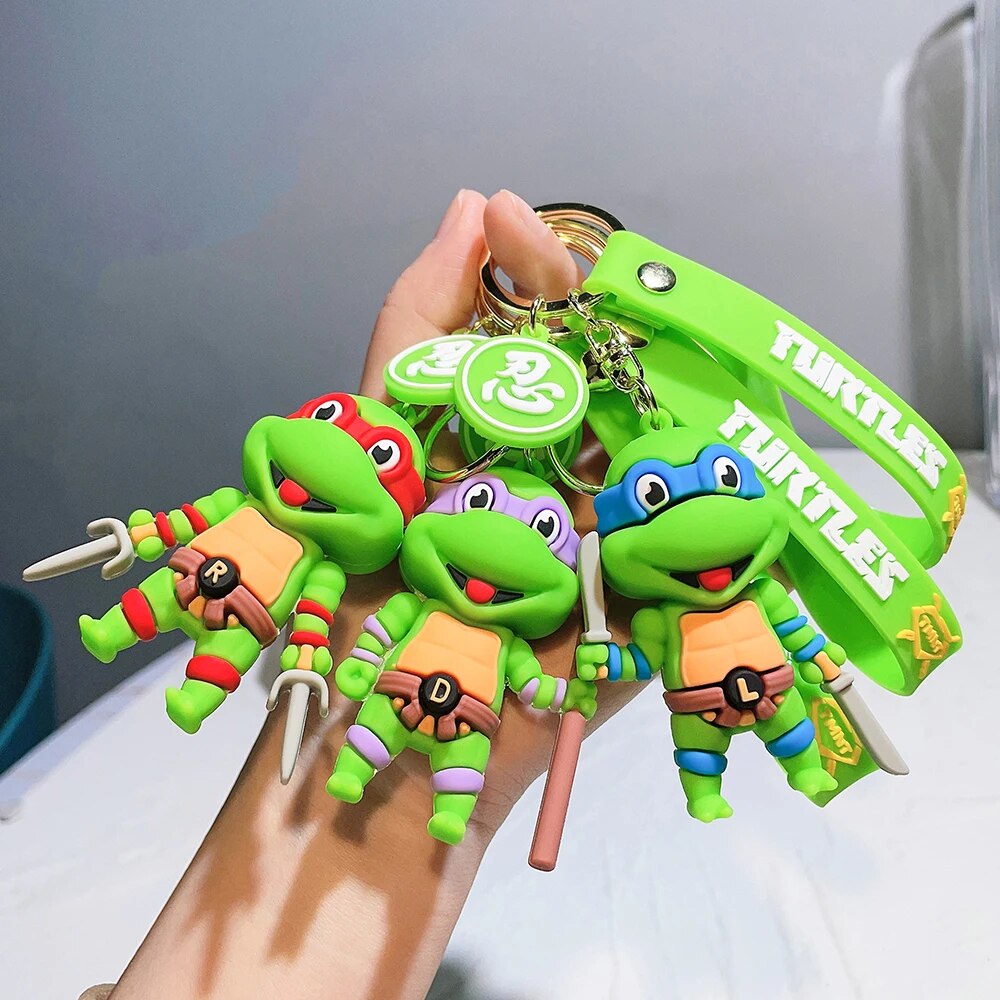Ninja Turtle 'Leonardo' Keyring PVC Keychain