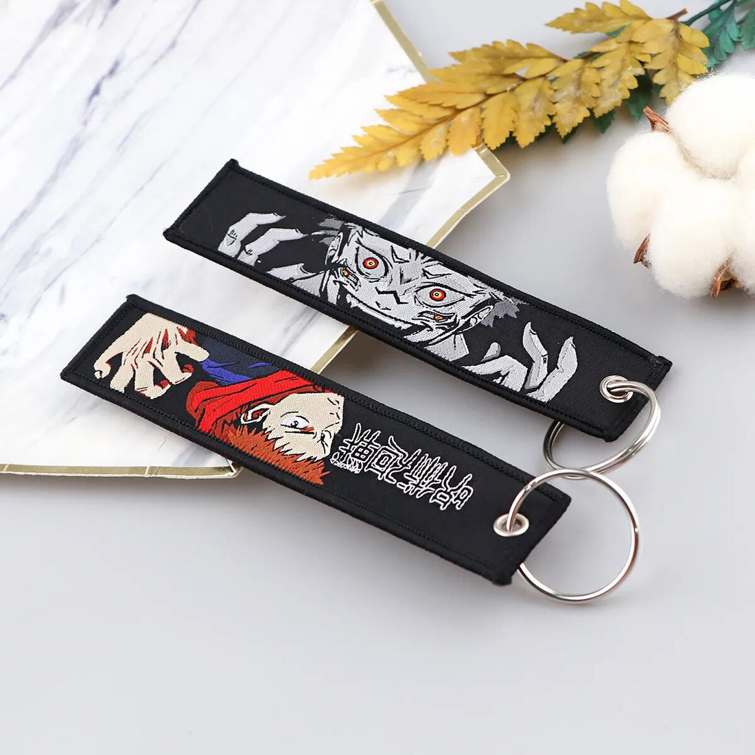 Jujutsu Kaisen 'Yuji Itadori & Sukuna' Embroidered Keychain