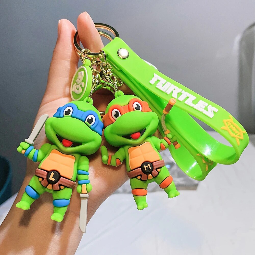 Ninja Turtle 'Leonardo' Keyring PVC Keychain