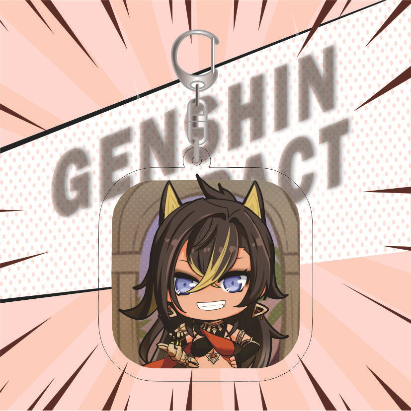 Genshin Impact 'Dehya' Keyring Resin Keychain