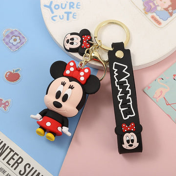 Mickey Mouse 'Minnie Mouse' Keyring PVC Keychain