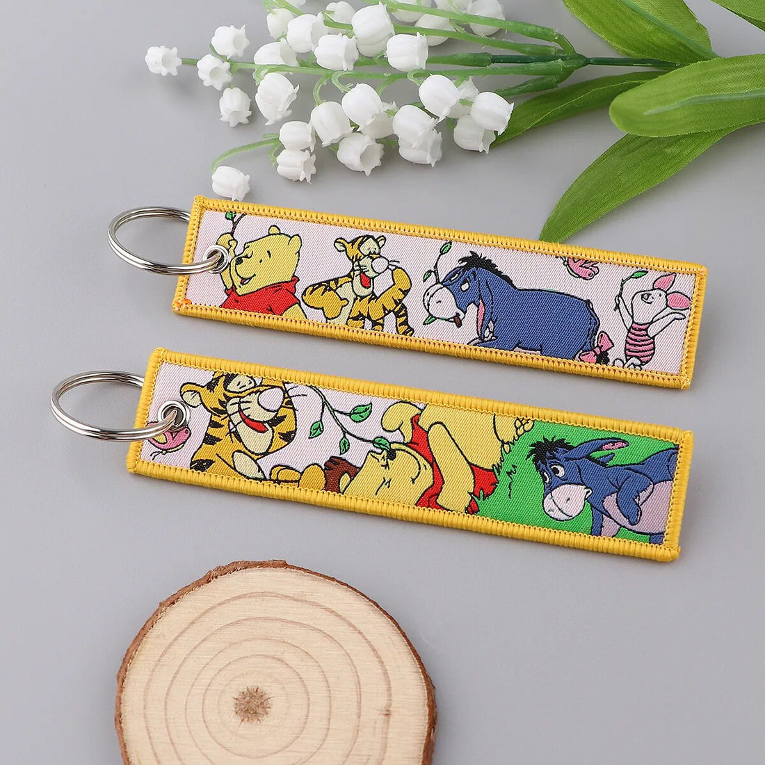 Winnie the Pooh 'Pooh and Friends' Embroidered Keychain
