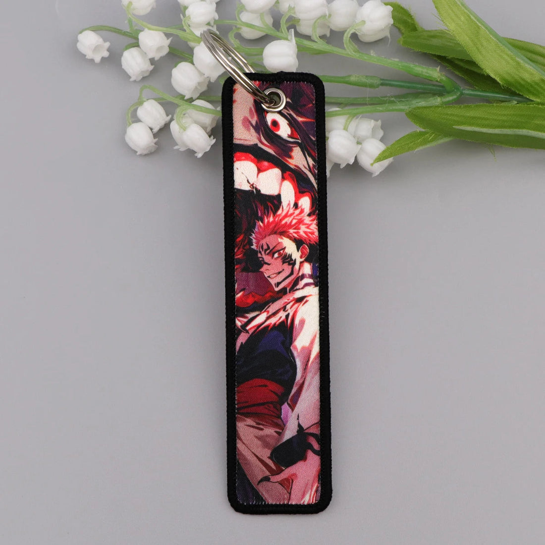 Jujutsu Kaisen 'Ryomen Sukuna' Embroidered Keyring Keychain