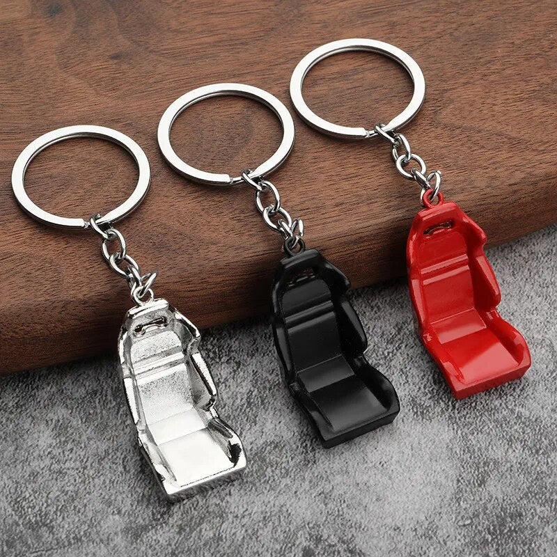Car '3D Seat' Keyring Metal Keychain