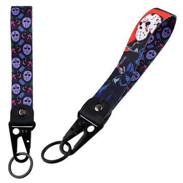 Friday the 13th 'Jason' Wrist Lanyard Keychain with Keyring Clip
