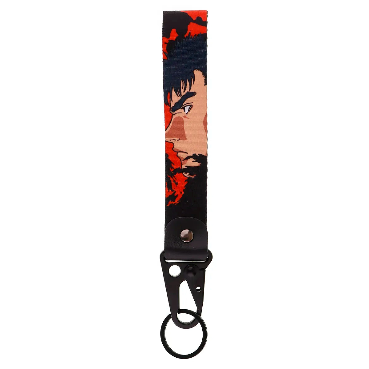Berserk 'Guts' Wrist Lanyard Keychain with Keyring Clip