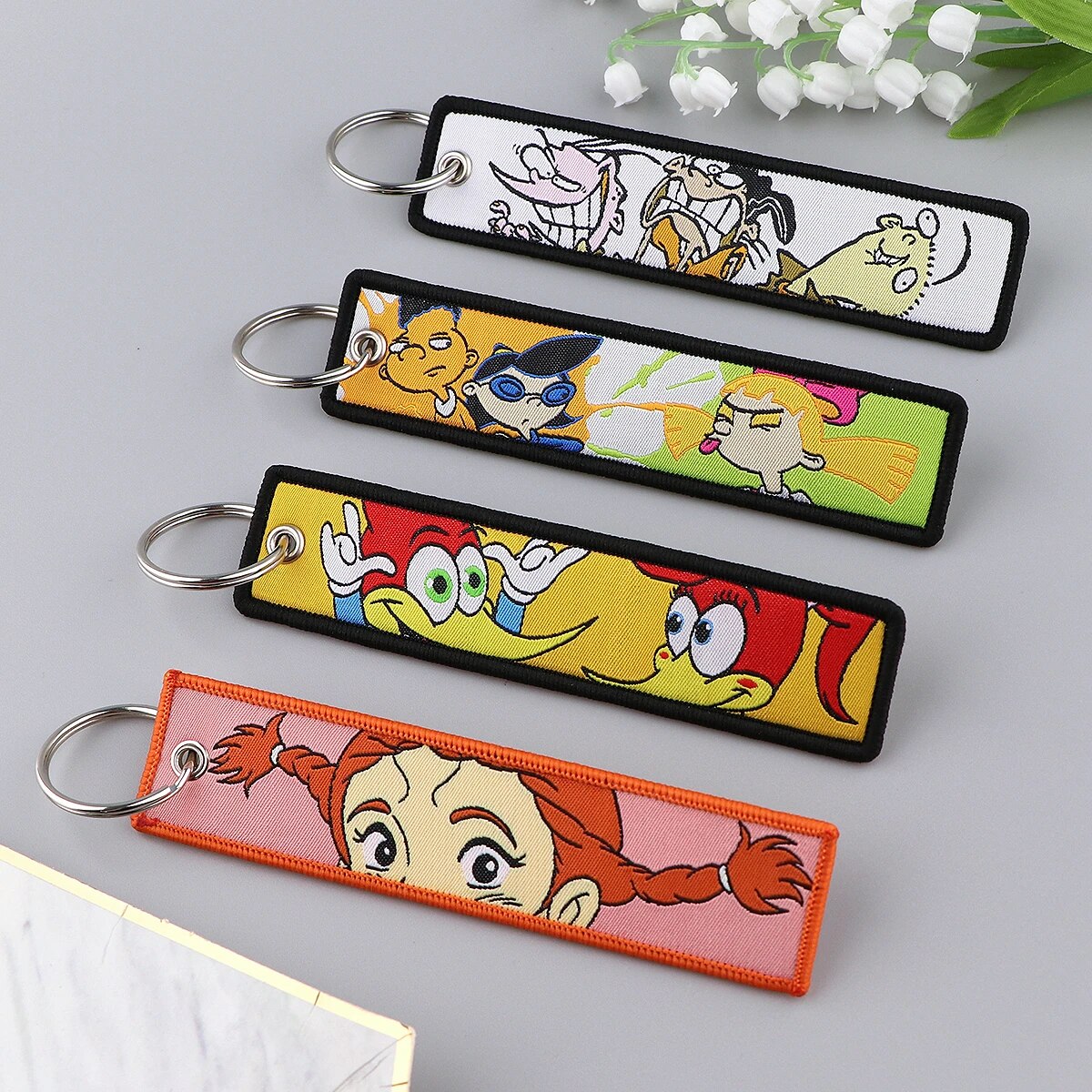 Woody Woodpecker Embroidered Keychain