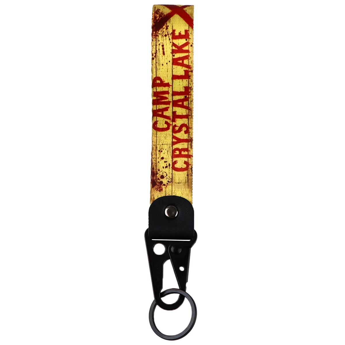 Friday the 13th 'Camp Crystal Lake' Wrist Lanyard Keychain with Keyring Clip