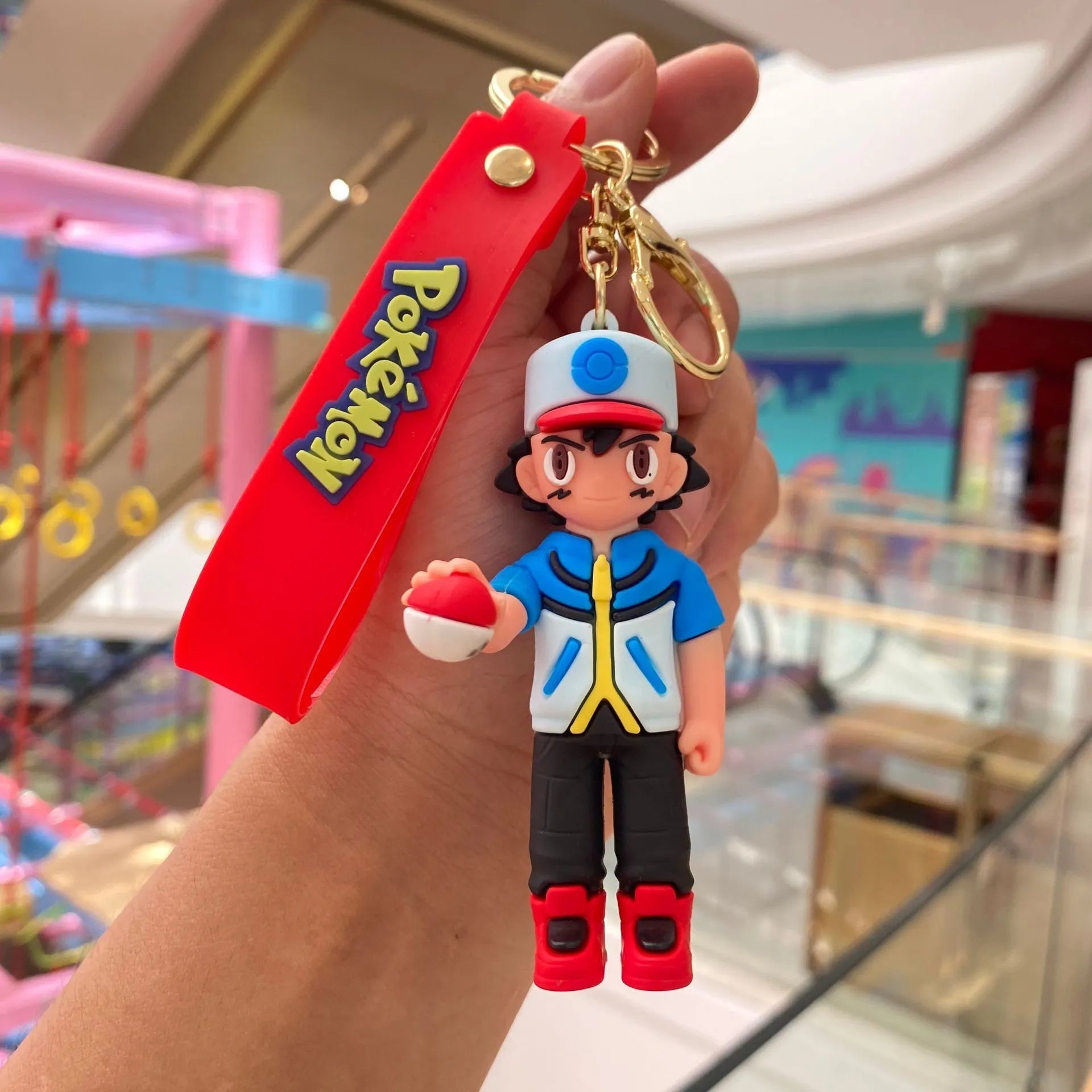 Pokemon 'Ash' Keyring PVC Keychain
