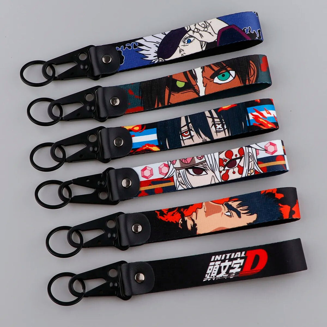 Jujutsu Kaisen 'Satoru Gojo' Wrist Lanyard Keychain with Keyring Clip