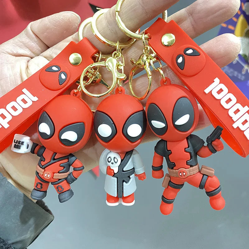 Deadpool & Wolverine 'Deadpool x Star-Lord' 3d Rubber Keyring Keychain