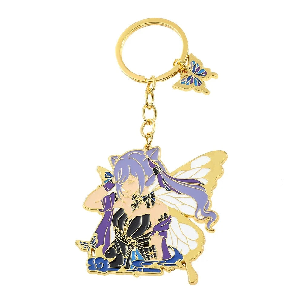 Genshin Impact 'Keqing' Enamel Keyring Keychain