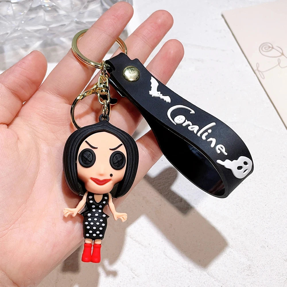 Coraline ‘Beldam' Silicone Keyring Keychain